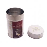 Quality Round Luxury Hot Cocoa Powder Tin Canister Packaging With 3D Embossing Logo for sale