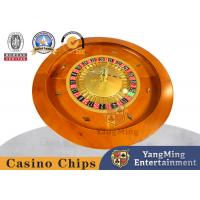 China 18 Inch Diamete Deluxe Wooden Mahogany Finish Roulette Wheel Board With Balls factory