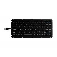 China IP65 Silicone Rugged Keyboard Carbon On Gold Key Switch Technology With Backlight factory