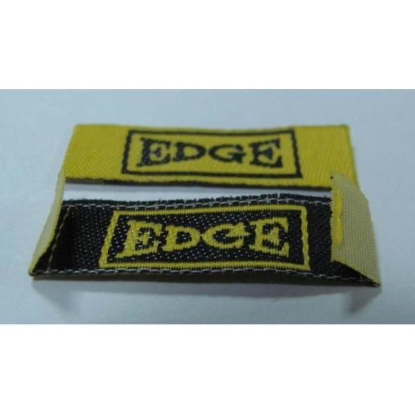 Quality Heat Laser Cut Custom Woven Patches Dry Cleanable Fashionable Design for sale