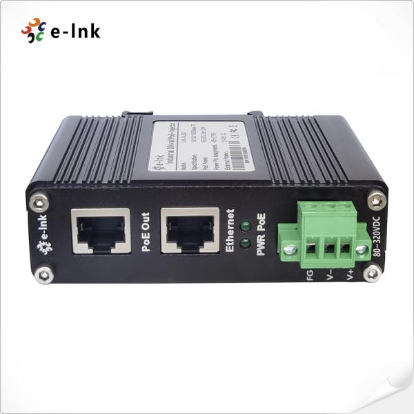 Quality 80~320vdc Power Input 36W Industrial Gigabit Poe Injector for sale