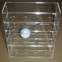 China Acrylic Clear Golf Ball Display Case Counter top Plexiglass Ball Holder  Riser factory