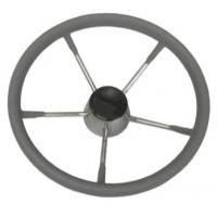China 9 Spoke Polished Stainless Boat/Marine Steering Wheel/stainless steel steering wheel from China factory