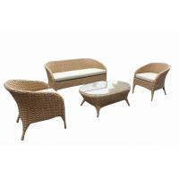 China Outdoor patio furniture 4 pcs rattan wicker sofa set with loveset single chair    --YS5747 factory