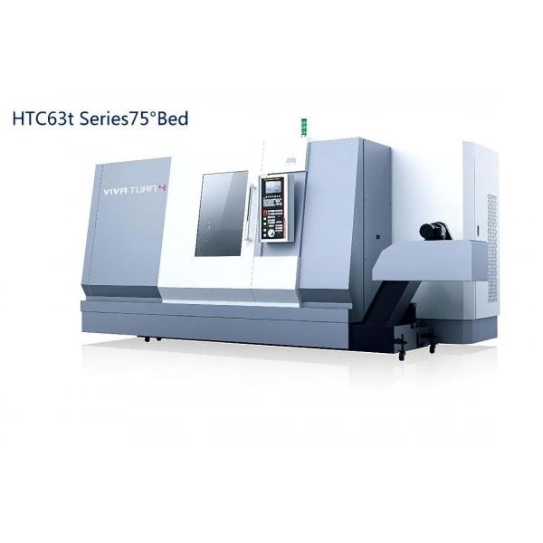 Quality Horizontal 75° Bed CNC Slant Lathe HTC63t Metal Machining Lathe for sale