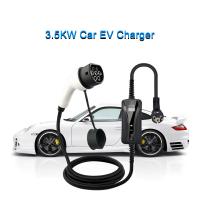 Quality CE 32A 24A 16A 8A Adjustable 3.5kw Car EV Charger For Car Charging IP65 for sale