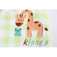 China flannel  Cute Baby Receiving Blankets Soft Touch Animal Printed Tear - Resistant factory