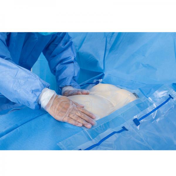 Quality EO Sterilized Hip U Drape Surgical Hip Drape With Pouch Customized for sale
