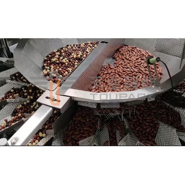 Quality 130WPM Chocolate Scale Multihead Weigher With 10 Inches Touch Screen for sale