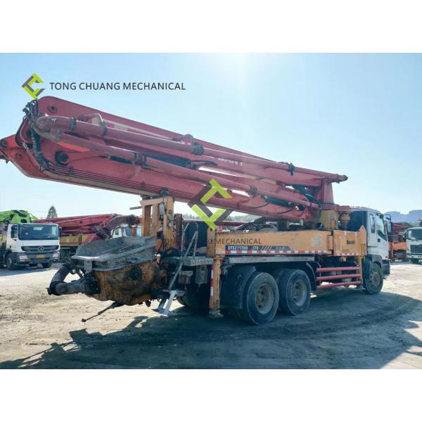 Quality In 2010 Sany Heavy Industry 37 Meters Isuzu Second Hand Concrete Pump Truck for sale