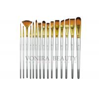 China 15 Synthetic Short Handle Art Body Paint Brushes for Acrylic , Oil  Gouache  & Face Painting factory