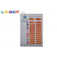 China Linger Foreign Exchange Rate Display Board / Led Exchange Currency Sign factory