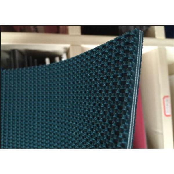 Quality Low Noise Fabric Pvc Conveyor Belt , Green Corrugator Belt 300N / Mm Tensile Strength for sale