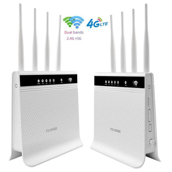 Quality OEM CAT4 CAT6 32 Users Dual Band 4G LTE WIFI Router Unlock 1200mbps Band Lock CPE for sale