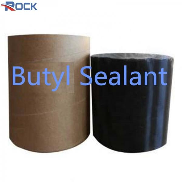 Quality Low Water Vapor Black Butyl Rubber Glue Insulating Glass Sealant for sale