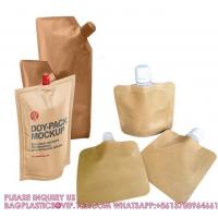 China Bag In Box Liquid Gel Sanitizer Soap Refill Pouch Custom Biodegradable Kraft Paper Pouch For Food Spout Bag factory