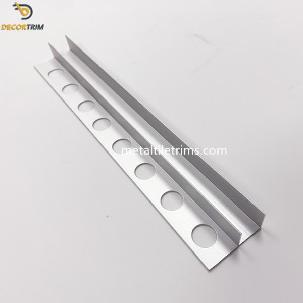 Quality Thick 0.9mm Tile Trim Profiles Aluminum alloy 6063 T5 Bathroom Glass for sale