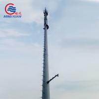 China GSM Wifi Monopole Telecommunication Tower Galvanized Radio Antenna GR65 SS400 Tubular factory