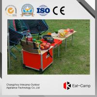 China Fire Windproof Pre - Coating Folding Camp Stool With Folding Table And Chairs factory