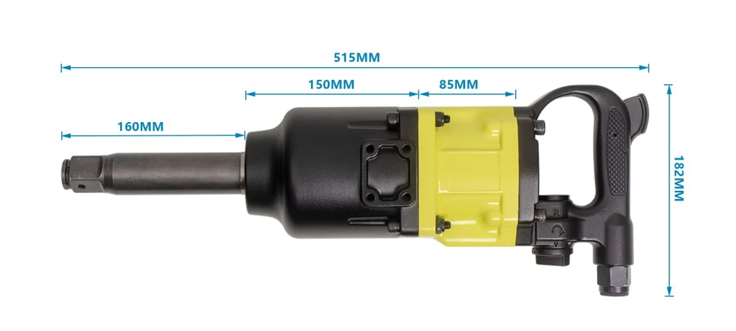 1 Inch Air Impact Wrench with Twin Hammer Design, High Strike Frequency, Fast Speed, Suitable for Repairing Cars and Dismantling Tires