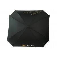 Quality Square Shape Black Promotional Golf Umbrellas With Pongee Silk Screen Logo for sale