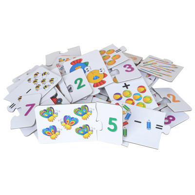 China Mathematics Custom Number Jigsaw Puzzles Double Printing Service OEM Design factory