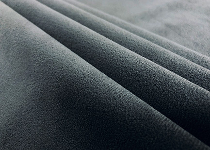 Quality Soft 100 Percent Polyester Micro Velvet Fabric 240GSM for Home Textile Grey for sale
