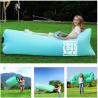 China Custom Brand  Logo Print Inflatable Lounger Air Sofa Portable Air Sofa Couch factory