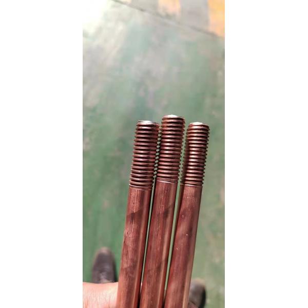 Quality Grounding Wire Copper Clad Earth Rod Size 1m-3m for sale