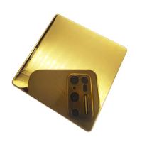 China 3.0mm Gold Color Stainless Steel Sheet Inox Mirror Finished Gold Stainless Steel Plate 304 factory