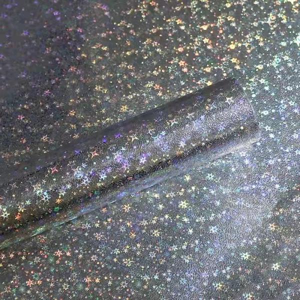 Quality Gold Silver Glitter Sparkly Gift Wrap Paper Roll Plastic Sheet 72cmx52cm for sale
