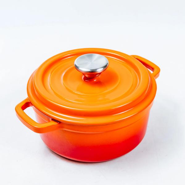 Quality Country Design Eco Friendly Cast Iron Dutch Oven With Two Handles for sale
