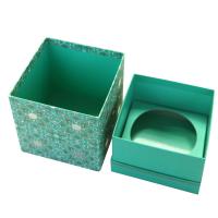 China Luxury Customized Handmade Gift Paper Box Packaging , Blue Foldable Paper Jewel Case ​  ​​ factory