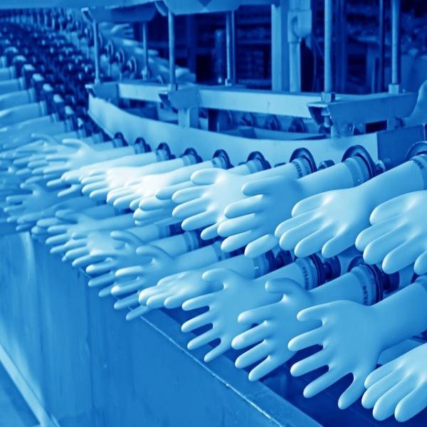 Quality Latex Rubber Medical Gloves Production Line 380V 50-200KW for sale