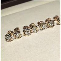 China C Three circle ring earrings18K white gold, 18K yellow gold, 18K rose gold, diamond. Model: B8045300 factory