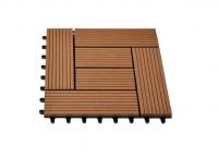 China Red / Brown / Yellow WPC Deck Tiles With Waterproof Wood Feelings Material factory