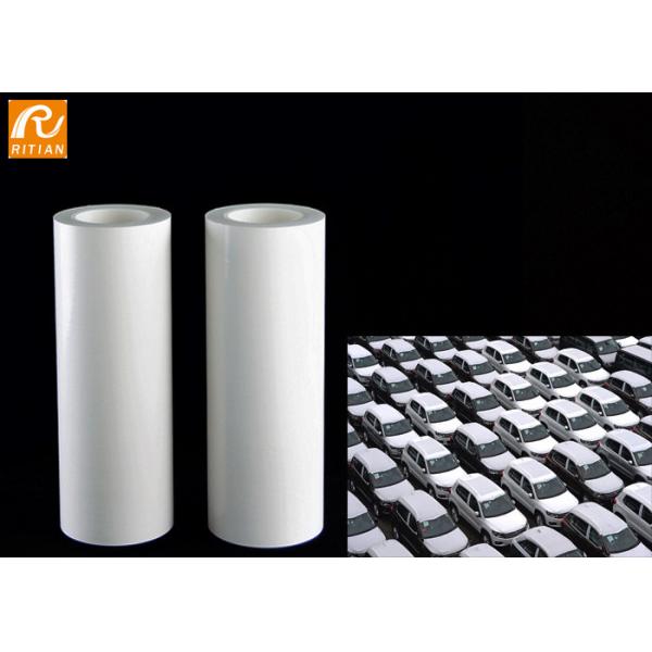 Quality White Color Polyethylene Protective Film Solvent Based Acrylic Glue Anti UV 6-12 for sale