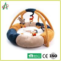 China AZO Free bOA fabric Baby Gym Play Mat With Mini Plush Animal Toys factory