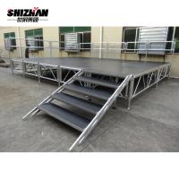 China Movable stage platform Concert Wooden Portable Stage Stairs factory