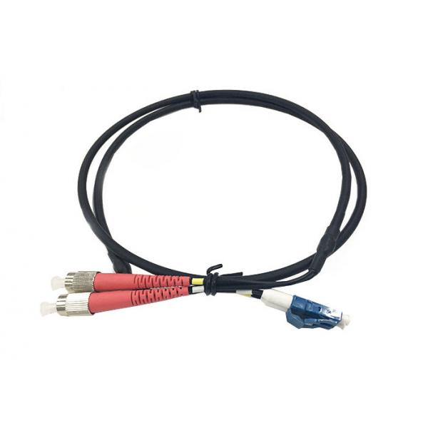 Quality 4.8mm Single Mode Duplex Fiber Optic Cable , LC UPC patch cord for sale