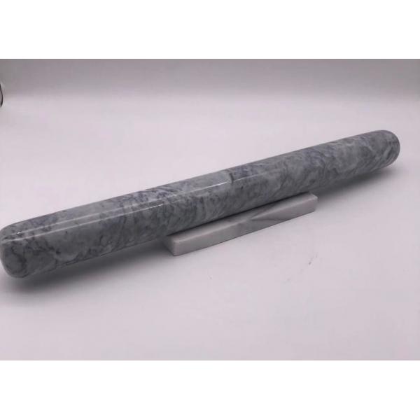 Quality Marble Dia 6x46cm 1.8kg Stone Rolling Pin For Baking Pastry for sale
