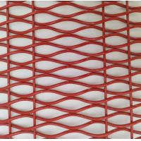 China Iso9001 Architectural Woven Metal Mesh Red Decorative For Room Divider for sale
