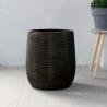China deep urn shaped concrete flower pot, cement flower pot for large plants in yard or indoor factory
