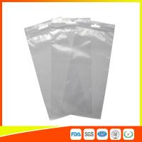Quality Transparent Industrial Ziplock Bags Plastic LDPE Resealable With Handle Hole / for sale