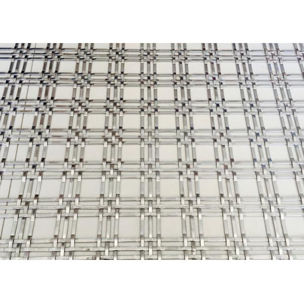 Quality 1''x1'' Decorative Architectural Woven Wire Mesh Triple Flat Anti Impact for sale