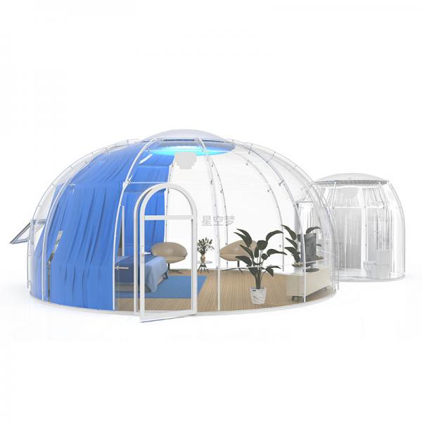 Quality Waterproof Clear Igloo Dome Tent 6m Diameter Sunshade For Restaurant for sale