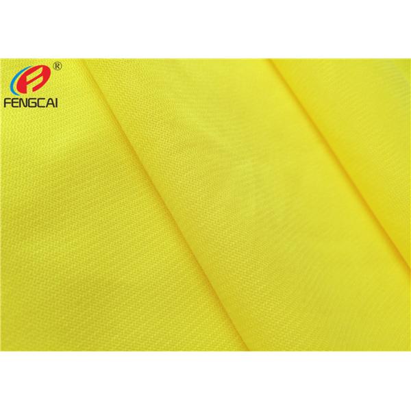 Quality 100gsm Yellow orange 100% Polyester Oxford Fluorescent Material Fabric For Safety Wear for sale