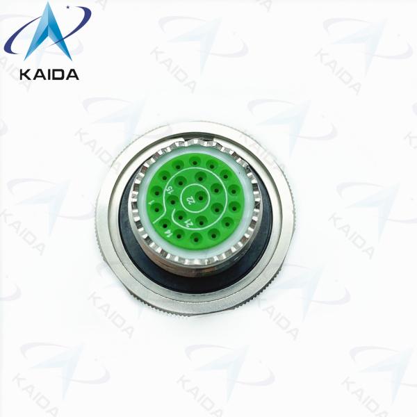 Quality 22 Female Pins MIL-DTL-38999 Connector Staiinless Steel Passivated D38999 Series for sale