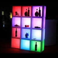 China Rechargeable Waterproof Plastic LED Square Ice Bucket for Pub for sale