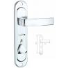 China 45mm Thickness Zinc Alloy Chrome Plating Door Handle factory